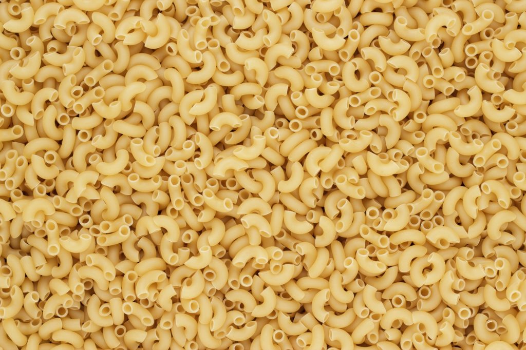 Dry Uncooked Pasta Texture Background